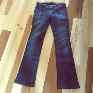 7 brand flare-leg jeans